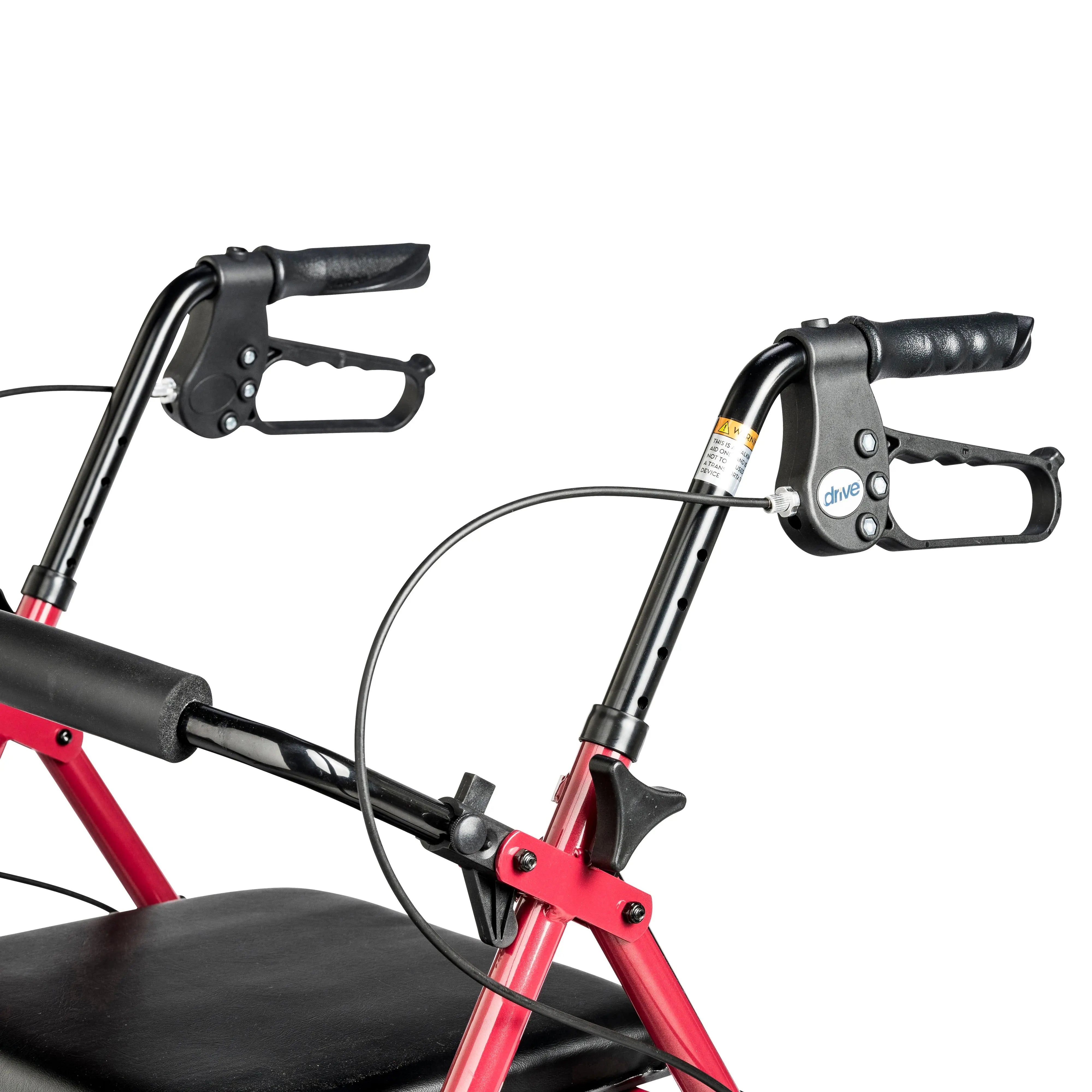 Aluminum Rollator Rolling Walker with Fold Up and Removable Back Support and Padded Seat - Home Health Store Inc