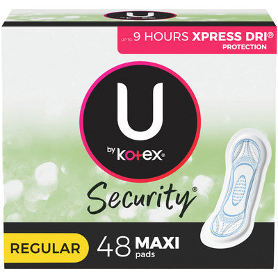 U by KOTEX® SECURITY* Thick Pads Regular NonWing - Home Health Store Inc