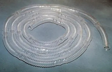 Cs/50 Airlife Aerosol Tubing Corrugated Clear 6' Cuffed For 22mm Connector Polyethylene/Ethyl Vinyl Acetate