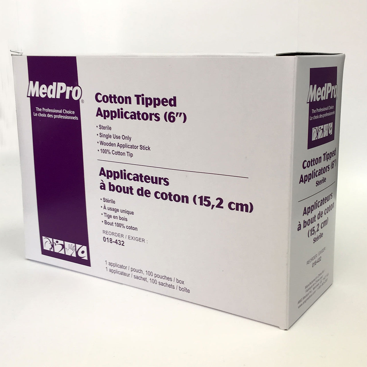 MedPro (2/Pkg) Sterile Cotton Tip Applicator, Wood, 6in - Box Of 100pkg - Home Health Store Inc