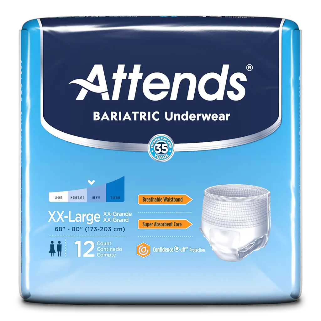 Attends Bariatric Underwear, Xx-Large