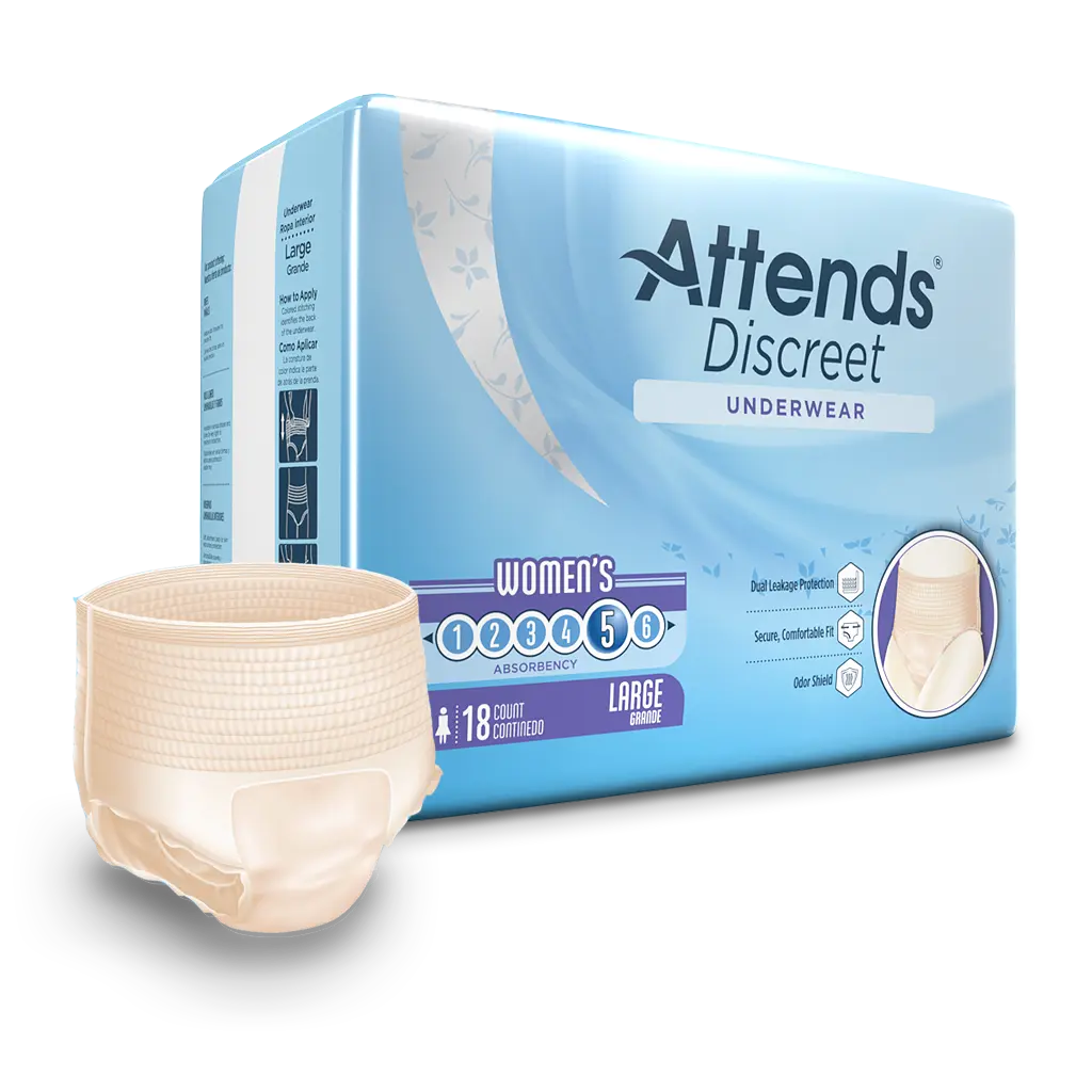 Attends Discreet Women's Underwear, Large - Home Health Store Inc