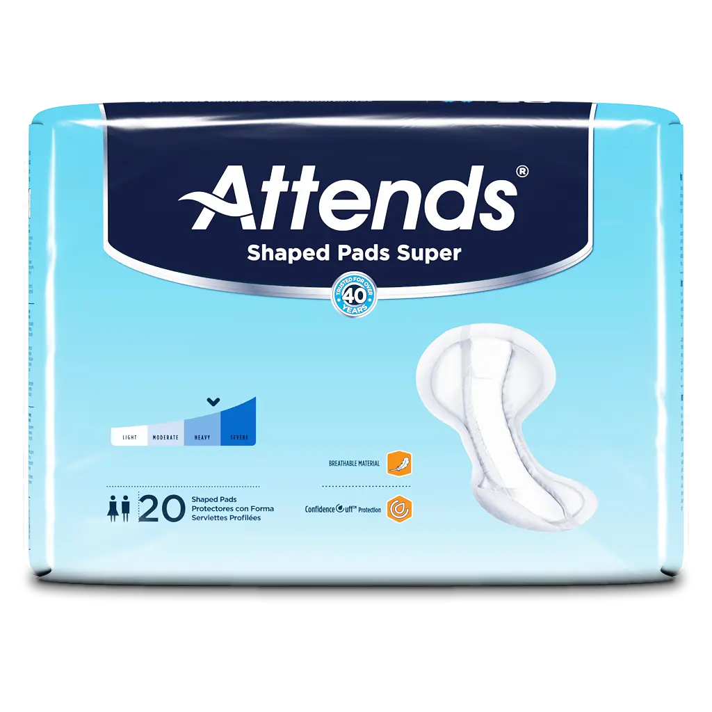 Attends Shaped Pads Super - Home Health Store Inc