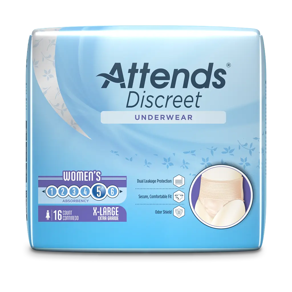Attends Discreet Women's Underwear, X-Large - Home Health Store Inc