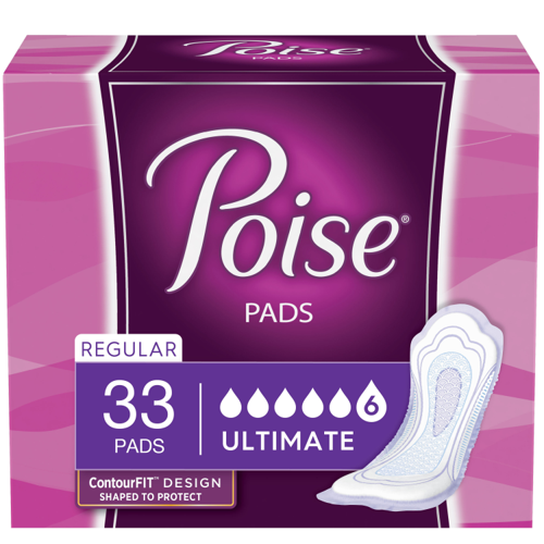 POISE ORIGINAL ULTIMATE NON-WINGED PADS CONVENIENCE