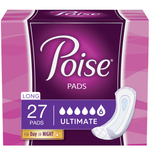 POISE ORIGINAL ULTIMATE NON-WINGED PADS CONVENIENCE