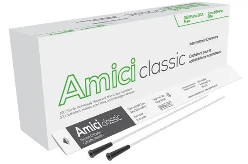 Amici Classic Female Intermittent Catheters, Size 8fr 6in - Box Of 100