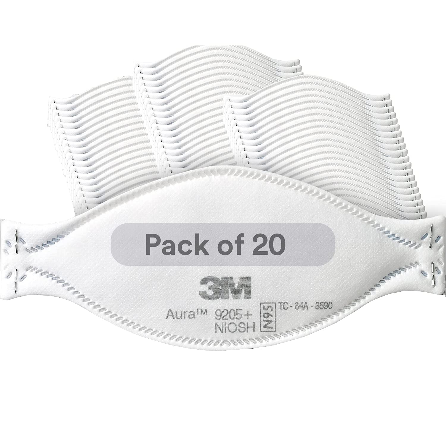 3M 9205+ Aura N95 Respirator Mask 10/PKG - Home Health Store Inc
