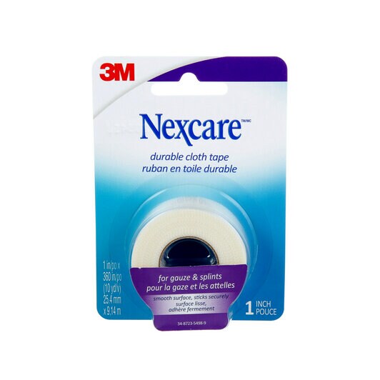 EA/1 NEXCARE FIRST AID TAPE 1" x 10YD DURAPORE CLOTH HYPOALLERGENIC LATEX-FREE