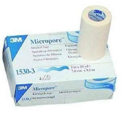 3M 1530-3 BX/4  TAPE MICROPORE 3IN X 10YD WHITE