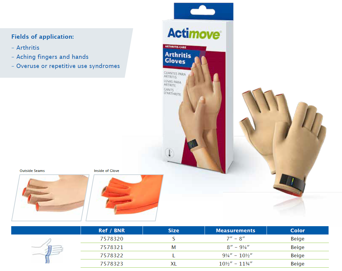 Actimove Arthritis Pain Relief Support, Wrist, Xl, Beige - Ea/1
