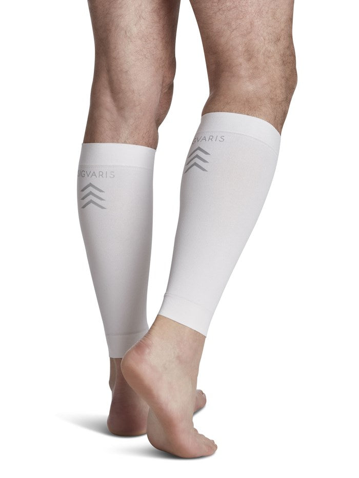 Nylon Compression Calf Sleeves (White)