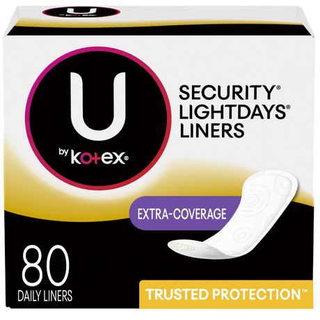 U by KOTEX® LIGHTDAYS® Liners Extra Coverage