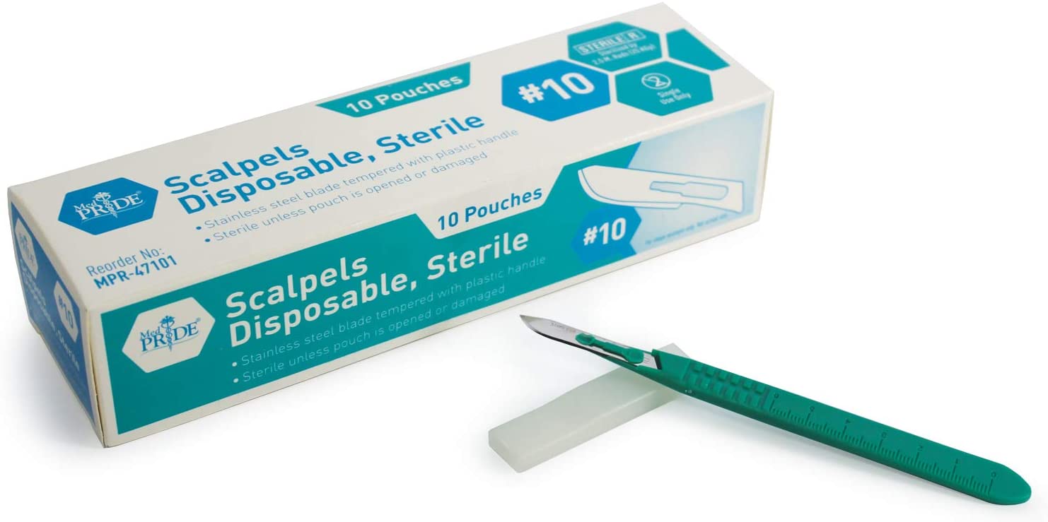 Disposable Stainless Steel Scalpels #15.. - Box Of 10 - Home Health Store Inc