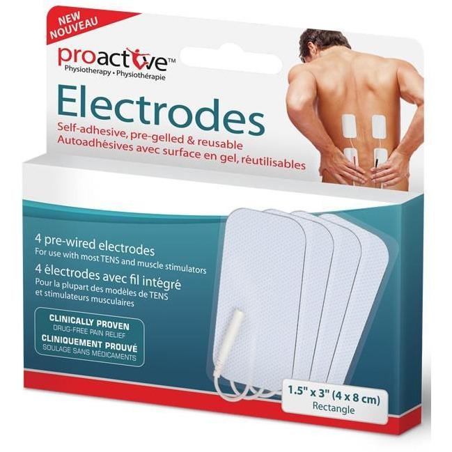 Proactive Self Adhesive Pre-Gelled Rectangle Electrodes - Home Health Store Inc