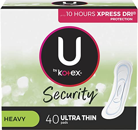 PKG/40 U by KOTEX® SECURITY* Ultra Thin Pads Heavy Flow NonWing - Home Health Store Inc
