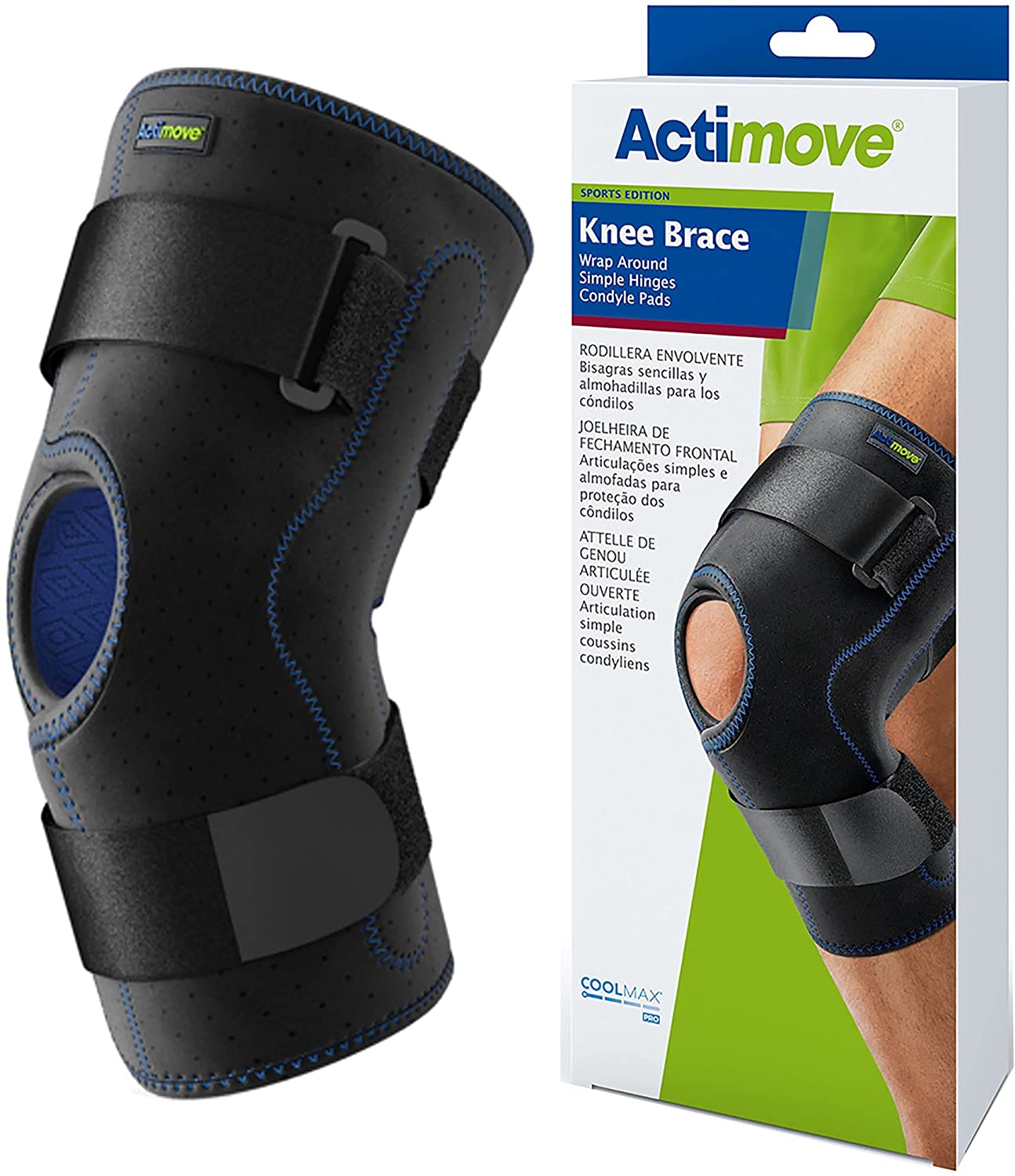 Actimove Knee Support Large Black - Ea/1 - Home Health Store Inc