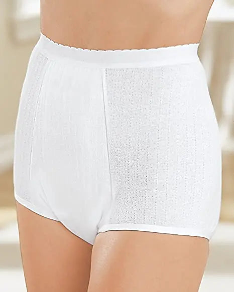 Healthdri Light & Dry 1-Piece Bladder Protection Women's Underwear Medium (26-29") White Reusable Cotton Elastic Bands - Ea/1
