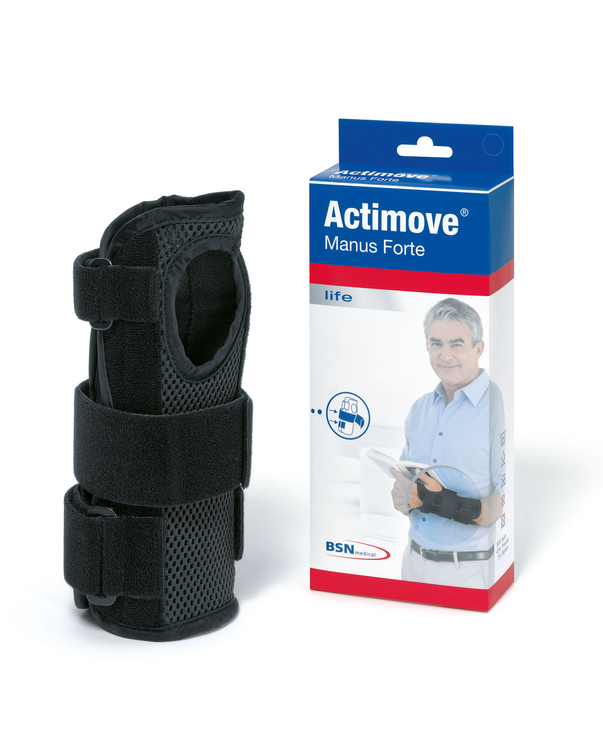 Actimove Manus Forte Plus Wrist Thumb Brace Xs, Left, Black - Ea/1 - Home Health Store Inc