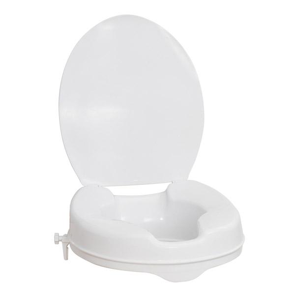 Elongated Raised Toilet Seat with Lid - Home Health Store Inc
