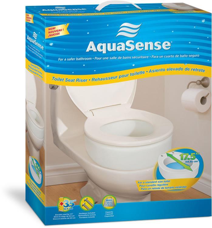 Aquasense Elongated Toilet Seat Riser - Home Health Store Inc