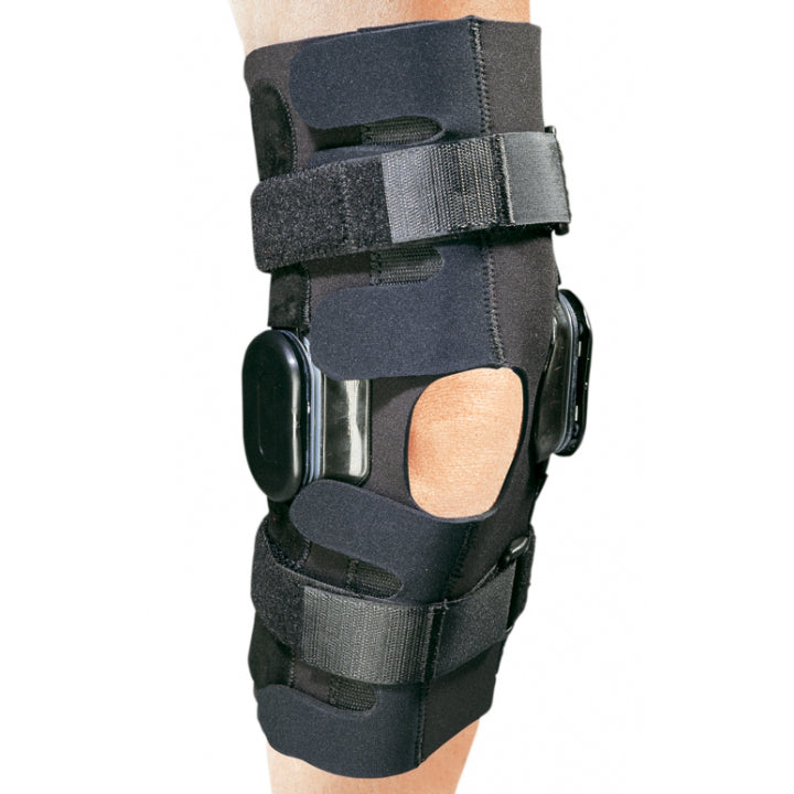 Procare Action Knee Brace/Wrap Xxl (25 1/2 - 28") 13"L Neoprene Black Front Opening Dual Axis Hinges 1" Adjustable Straps - Ea/1