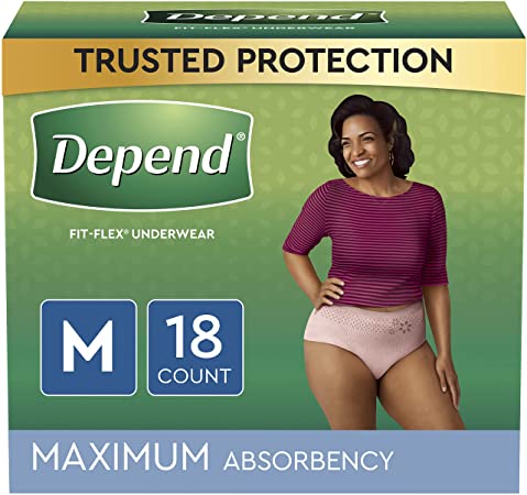 DEPEND MAX ABS UNDERWEAR BLUSH FOR WOMEN - Home Health Store Inc