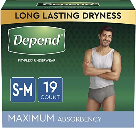 DEPEND MAX ABS UNDERWEAR GREY FOR MEN - Home Health Store Inc