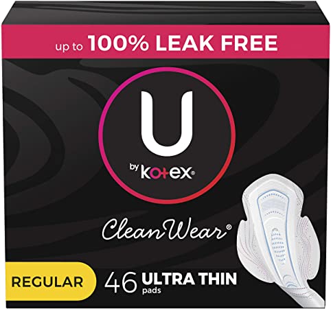 U by KOTEX® Cleanwear® Ultra Thin Pads Regular Wing