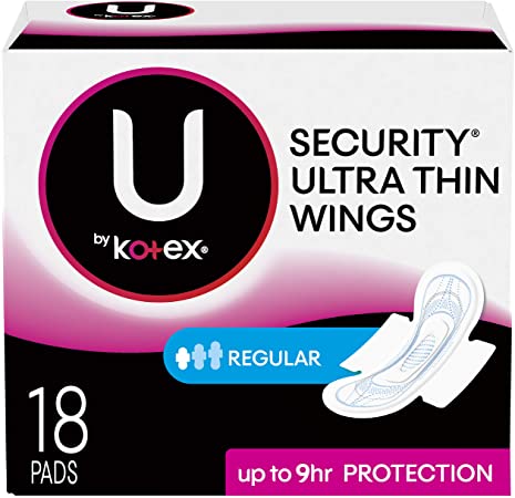 PKG/36 U by KOTEX® SECURITY* Ultra Thin Pads Regular Wing - Home Health Store Inc