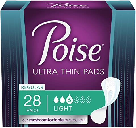 PKG/66 POISE ULTRA THIN LIGHT REGULAR WINGED PADS CONVENIENCE - Home Health Store Inc