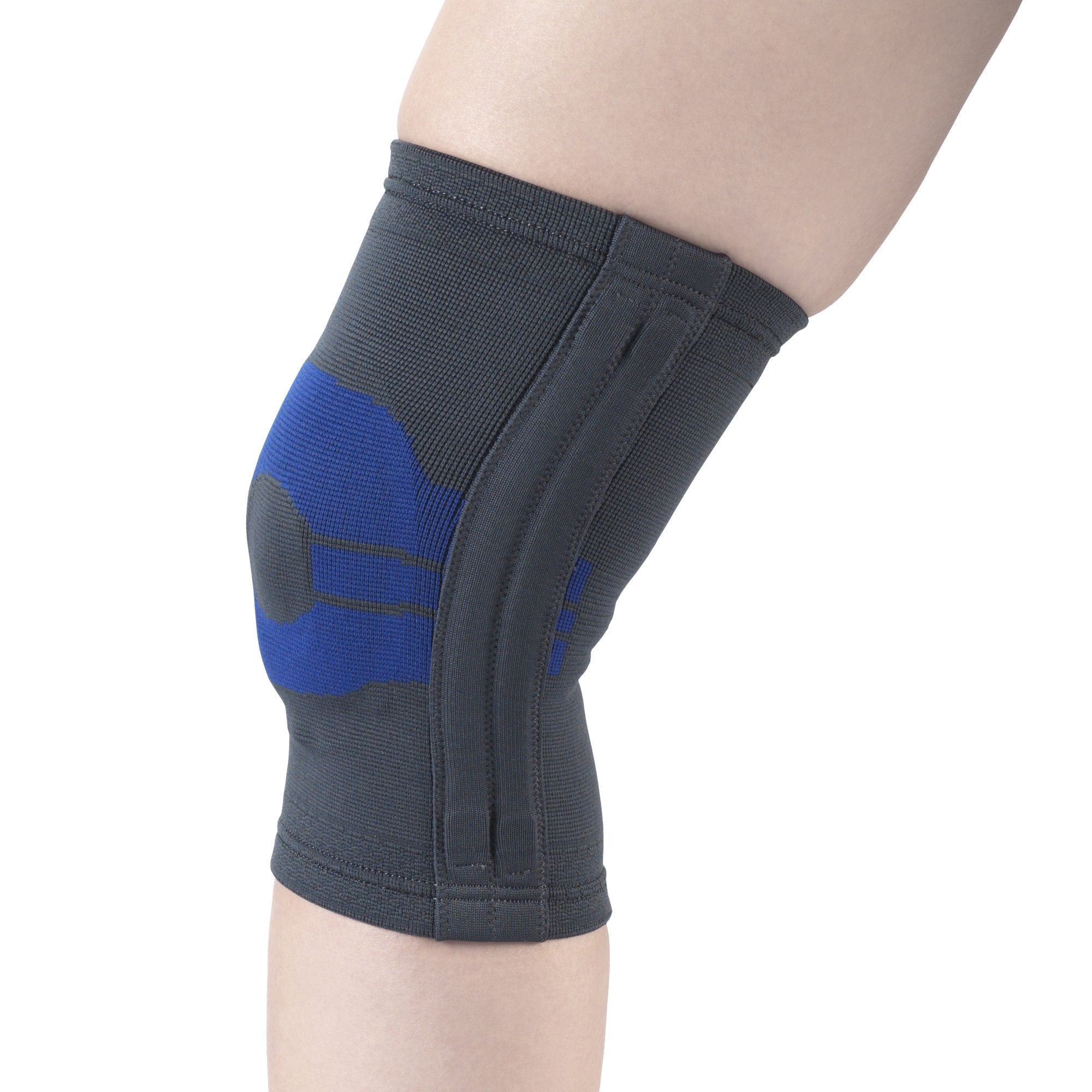 AIR 2435-XL EA/1 ELASTIC KNEE SUPPORT WITH SIDE STAYS CHARCOAL, X-LARGE