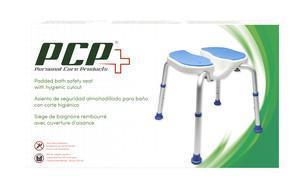 AIR 7104 EA/1 ADJUSTABLE PADDED BATH SAFETY SEAT WITH HYGIENIC CUTOUT