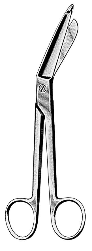 AMG 570-148 EA/1 O.R. SCISSORS 5 1/2" CURVED SHARP/BLUNT STAINLESS STEEL