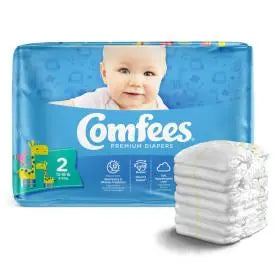 ATT CMF-2 41538 - Comfees Baby Diapers - Size 2 - 4 bags of 42