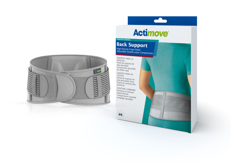 Actimove Lombacare Motion Back Support W/Dual Panels, Md, Black - Ea/1