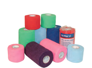 BSN 7210020 BX/24 CO-PLUS LATEX FREE ELASTIC COHESIVE BANDAGE 7.5CM X 4.5M (STRETCHED), MIXED COLORS