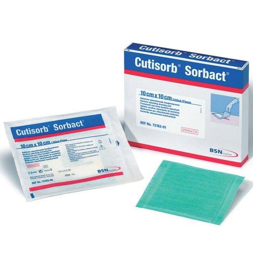 BSN 7269800 BX/10 CUTIMED SORBION SORBACT ANTIMICROBIAL DRESSING WITH DACC, STERILE, 10 CM X 10 CM