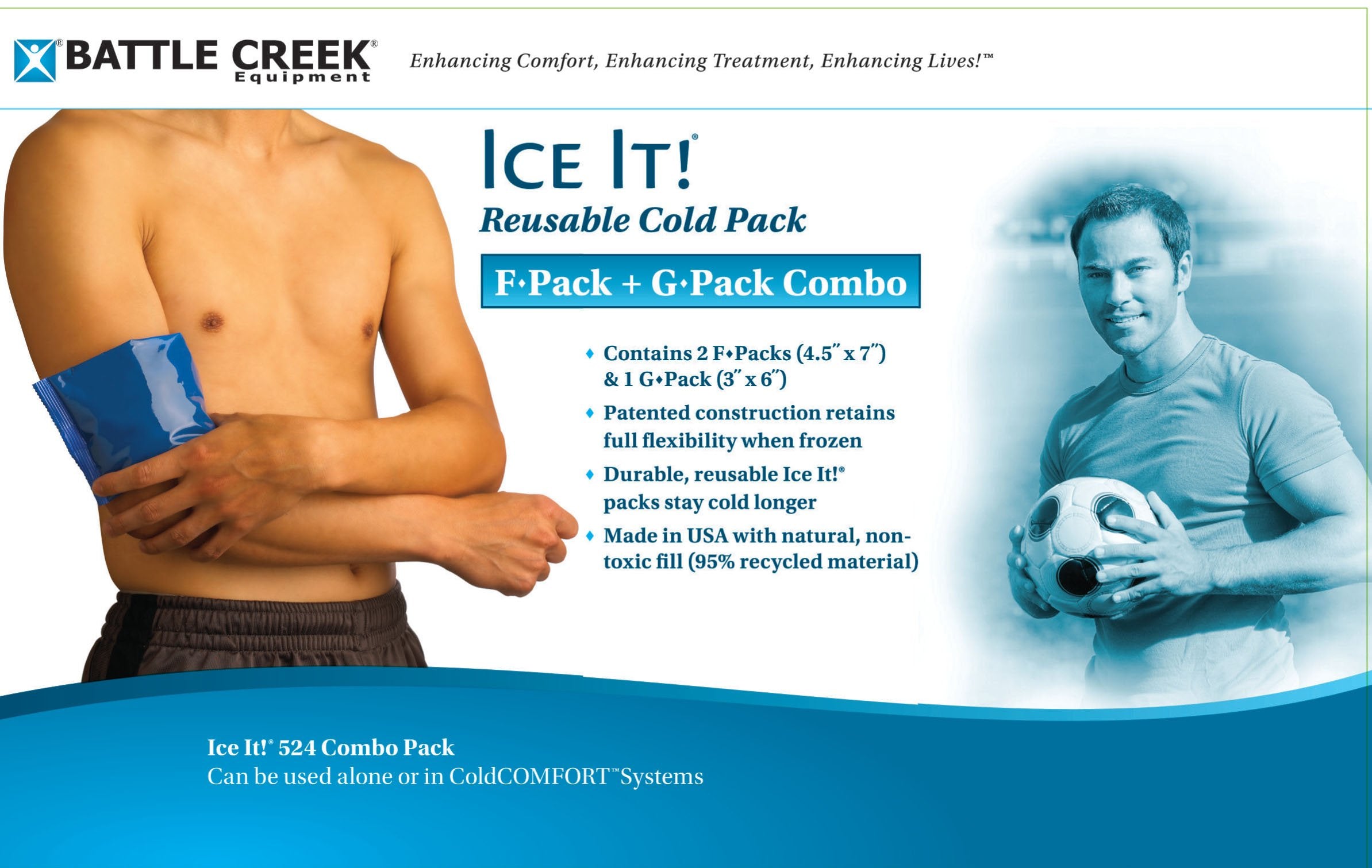 BTL 524 EA/1 ICE IT!® F/G-PACK (REFILL 514. 2-4½INX7IN, 1-3INX 6IN PACK)
