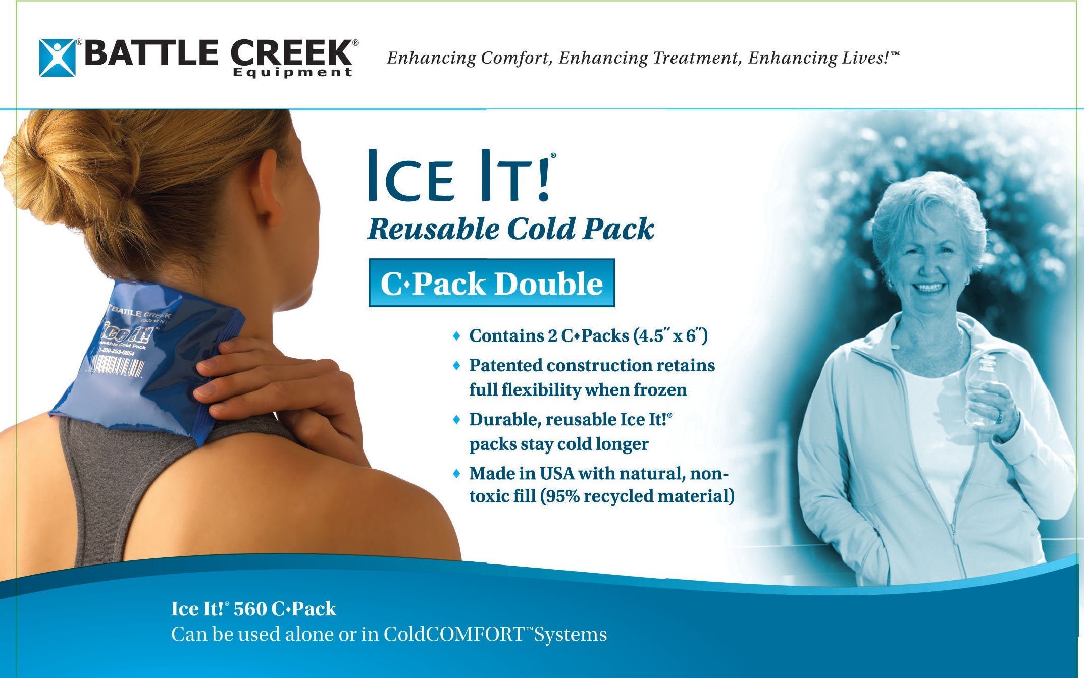 BTL 560 EA/1 ICE IT!® C-PACK DOUBLE (2- 4½INX 6IN PACKS)