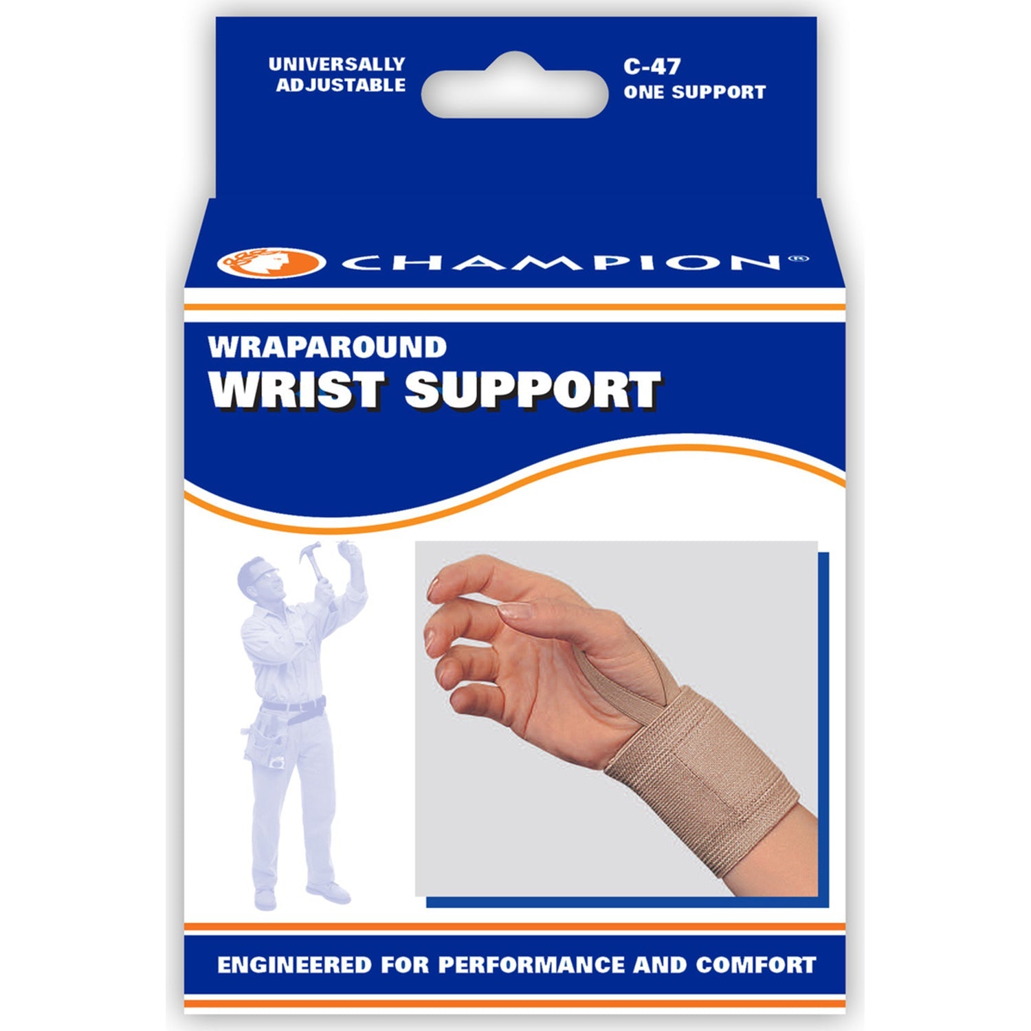 C-47 Champion Wrap-Around Minimum Wrist Support Universal - Ea/1 - Home Health Store Inc