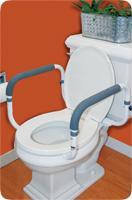 CEX 36800 EA/1 CAREX TOILET SUPPORT RAIL, WIDTH BETWEEN ARMS: 16IN-18IN