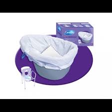 CL 7831738 BX/20 CLENIS CAREBAG COMMODE LINER W/ SUPER ABSORBANT PAD, 20.5IN X 16IN