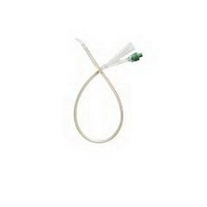 COL AA6312 BX/5 FOLYSIL 100% SILICONE TIEMANN COUDE CATHETER, 2-WAY, 12FR, 10CC