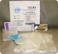 CURE K1 (CS/100) EA/1 CURE CATH INSERTION KIT,  BZK WIPE, GLOVES, UNDERPAD & COLLECTION BAG