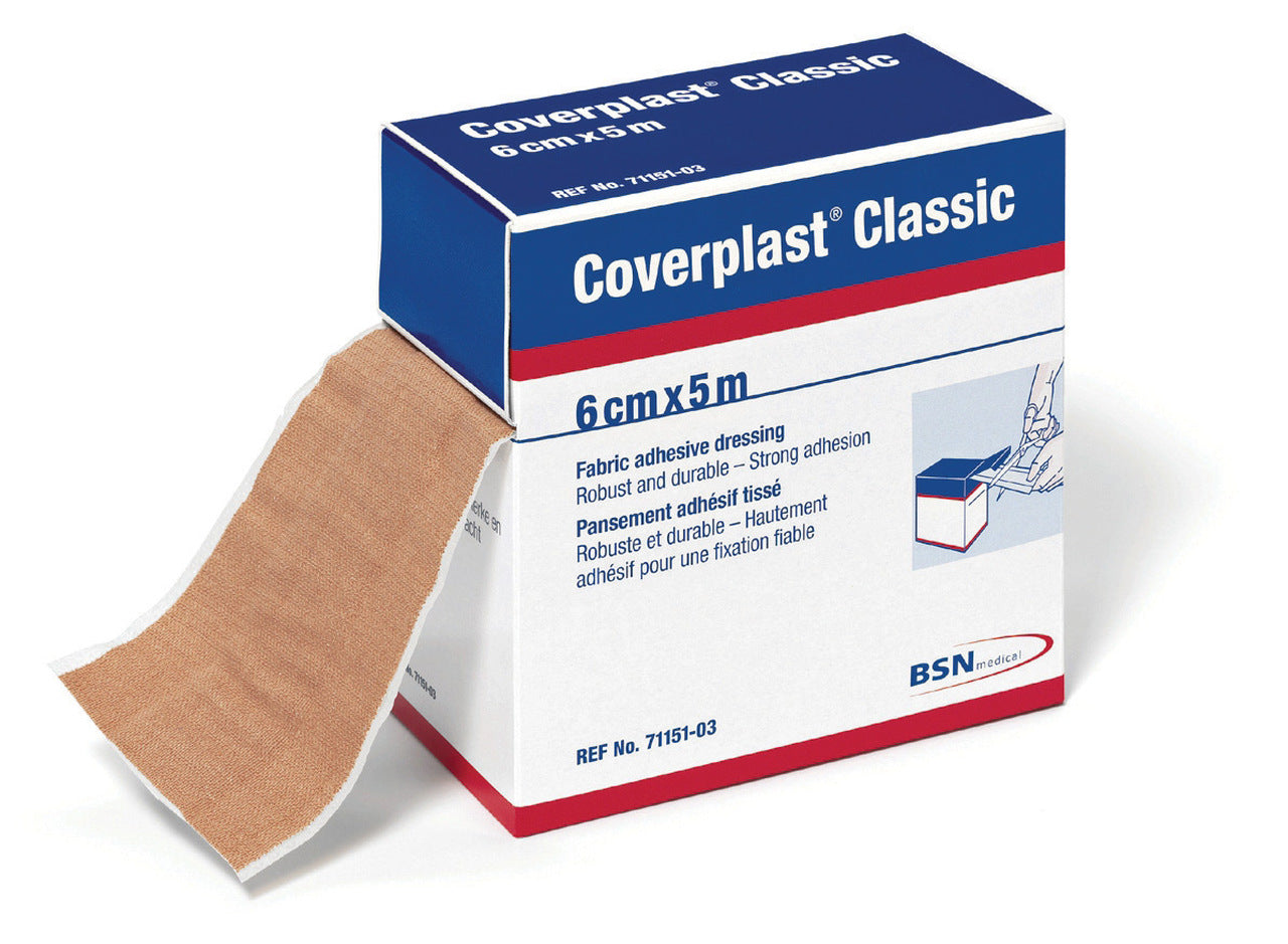 Coverplast Classic Heavyweight Fabric Adhesive Dressing 5cm X 4.5cm - Box Of 50 - Home Health Store Inc