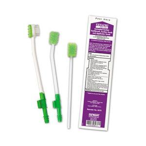 HAL 6576 CS/100 TOOTHETTE SUCTION TOOTHBRUSH W/ SUCTION & APPLICATOR SWAB  UNTREATED DISPOSABLE