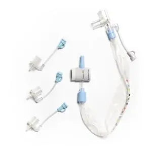 KC 2103 CS/20 KIMVENT CLOSED SUCTION SYSTEM FOR NEONATAL/PEDIATRIC, 10FR ELBOW W/ CAPS, 8IN TRACH LENGTH