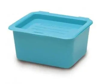 MMP 00140 EA/1 DENTURE CUP WITH HINGED LID, AUTO-CLAVABLE PLASTIC