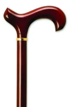 MNT 05019 EA/1 TRADITIONAL DERBY CANE W/WRIST STRAP.HEIGHT 31-40IN. UP TO 250LBS COLOR:ROSEWOOD(NON RET)